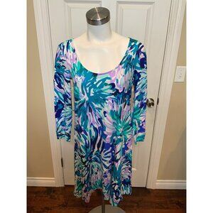 Lilly Pulitzer Emma Blue Purple Swirl Floral Mini Dress NWT $178,  Size S